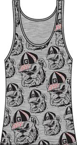 Georgia Bulldogs Womens Rhinestone Tank Top