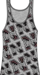 Nebraska Cornhuskers Womens Rhinestone Tank Top