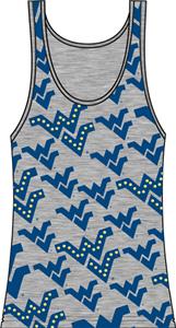 West Virginia Womens Rhinestone Tank Top