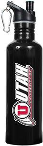 NCAA Utah Utes Black Water Bottle