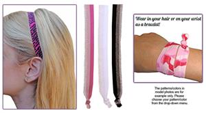 Glitter Fringe Elastic Headband SET