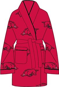 Arkansas Razorbacks Womens Fleece Bath Robe