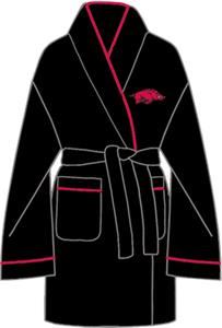 Arkansas Razorbacks Solid Womens Fleece Bath Robe