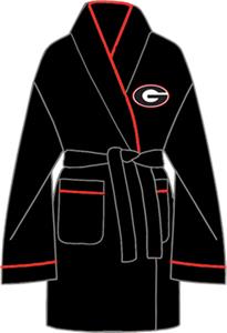 Georgia Bulldogs Solid Womens Fleece Bath Robe