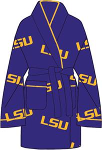 LSU Tigers Womens Fleece Bath Robe