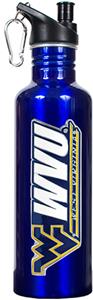 NCAA West Virginia Mountaineers Blue Water Bottle