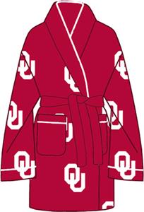 Oklahoma Sooners Womens Fleece Bath Robe