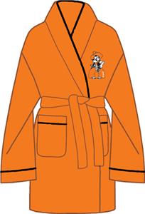 Oklahoma State Solid Womens Fleece Bath Robe