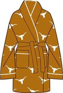 Texas Longhorns Womens Fleece Bath Robe