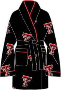 Texas Tech Womens Fleece Bath Robe