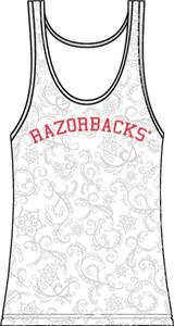 Arkansas Razorbacks Womens Swirl Tank Top