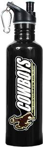 NCAA Wyoming Cowboys Black Water Bottle