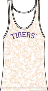 Clemson Tigers Womens Swirl Tank Top
