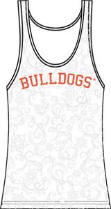 Georgia Bulldogs Womens Swirl Tank Top