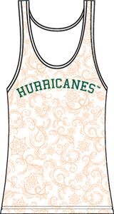 Miami Hurricanes Womens Swirl Tank Top