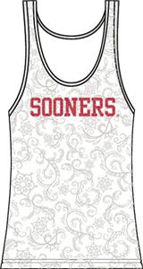 Oklahoma Sooners Womens Swirl Tank Top