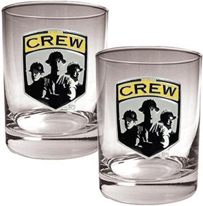 MLS Columbus Crew 14oz. Rocks Glass Set of 2