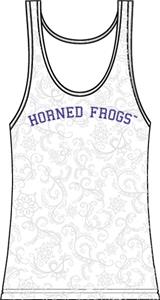 TCU Texas Christian Womens Swirl Tank Top