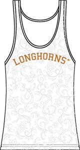 Texas Longhorns Womens Swirl Tank Top