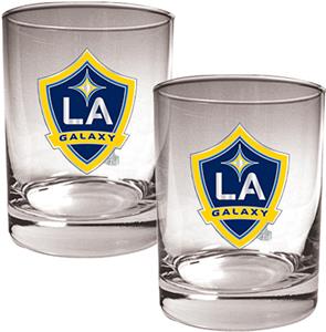MLS Los Angeles Galaxy 14oz. Rocks Glass Set of 2