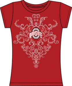 Ohio State Womens Metallic Nailhead Tee