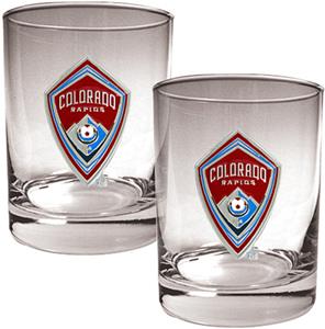 MLS Colorado Rapids 14oz. Rocks Glass Set of 2