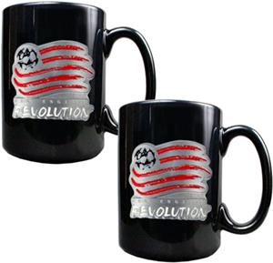 MLS New England Revolution Ceramic Mug Set of 2