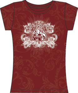 Mississippi State Womens Metallic Foil Image Tee