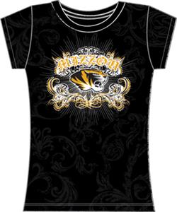 Missouri Tigers Womens Metallic Foil Image Tee