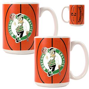 NBA Boston Celtics Gameball Mug (Set of 2) 
