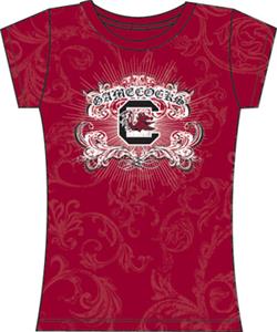 South Carolina Womens Metallic Foil Image Tee