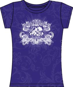 Texas Christian TCU Womens Metallic Foil Image Tee