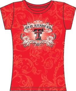Texas Tech Womens Metallic Foil Image Tee