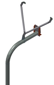 Gared GN45R RM Gooseneck Basketball Goal Posts