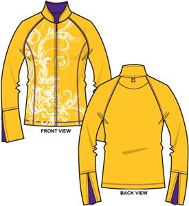 LSU Tigers Womens Premier Yoga Fit Jacket