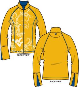 West Virginia Womens Premier Yoga Fit Jacket