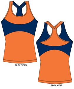 Auburn Tigers Womens Yoga Fit Tank Top