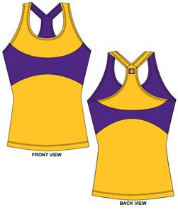 LSU Tigers Womens Yoga Fit Tank Top