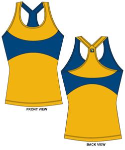 West Virginia Womens Yoga Fit Tank Top