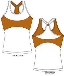 Texas Longhorns Womens Yoga Fit Tank Top