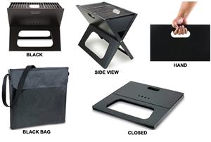 Picnic Time Portable Charcoal X-Grill with Tote