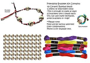 Baseball Bead Friendship Bracelet Kits