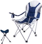 Picnic Time Reclining Camp Chair with Footrest