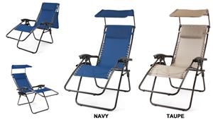 Picnic Time Reclining Serenity Lounge Chair