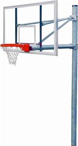 PK6091 Heavy-Duty Straight Basketball Goal Package