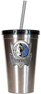 NBA Mavericks 16oz Stainless Tumbler w/Straw