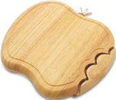 Picnic Time Apple-Shaped Cheese Board w/ Tools