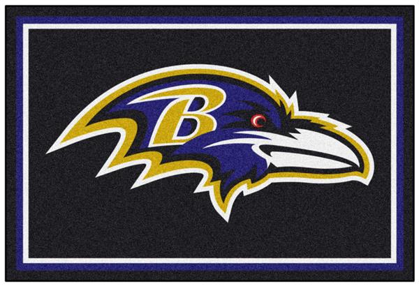 Fan Mats NFL Baltimore Ravens 5x8 Rug Fan Gear