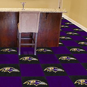 Fan Mats NFL Baltimore Ravens Carpet Tiles