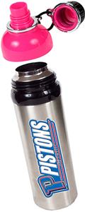NBA Detroit Pistons Water Bottle w/Pink Top